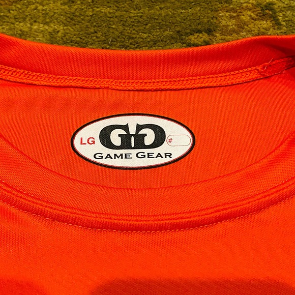 Game Gear Wolfpack Lacrosse Dri Fit Performance Orange Tee Shirt Large - Picture 3 of 4